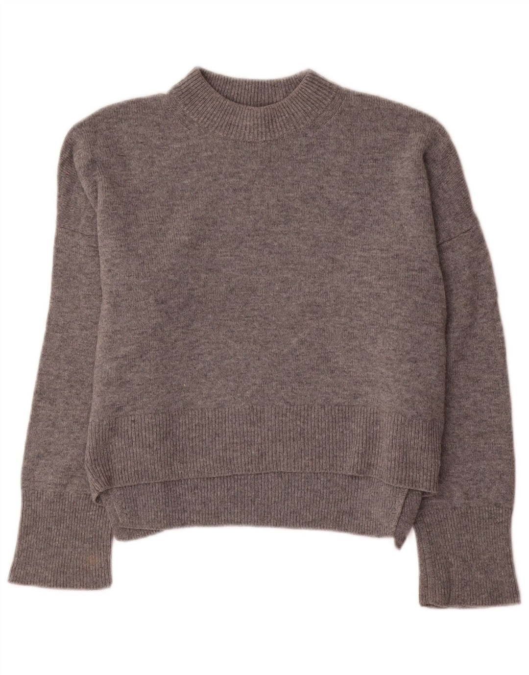 Whistles Jersey extragrande con cuello de tortuga para mujer, talla 10, lana gris pequeña