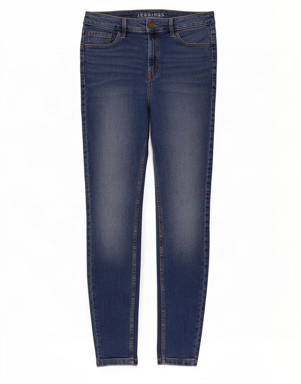 Marks & Spencer Jeans Jegging para Mujer UK 12 Medium W30 L30 Algodón Azul