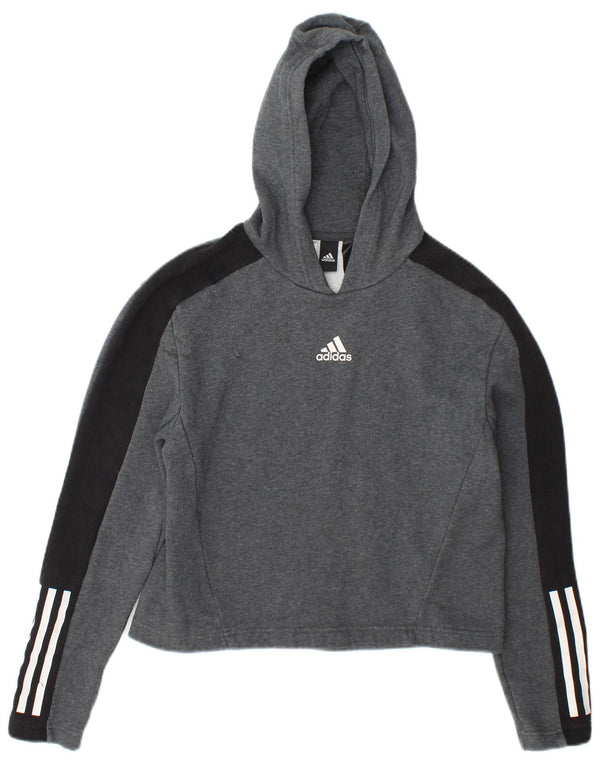 Adidas Sudadera con capucha para niña 13-14 años Gris Colorblock Algodón