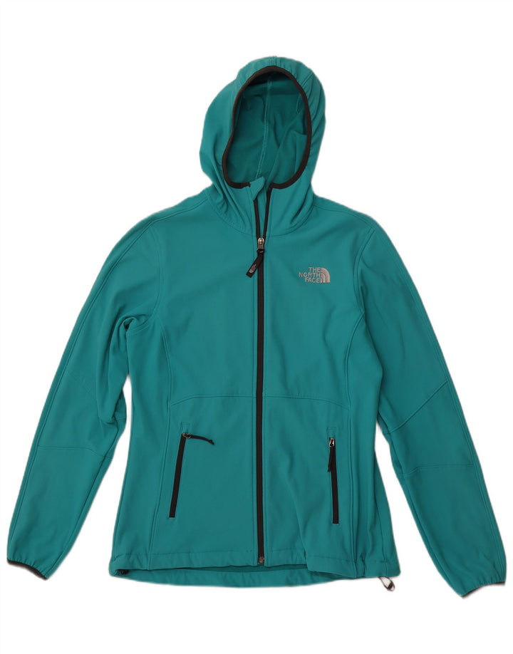 THE NORTH FACE Chaqueta superior de chándal con capucha para mujer UK 12 Medium Turquesa