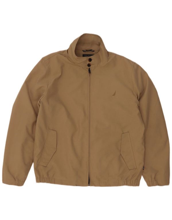 Nautica Chaqueta Bomber para Hombre UK 38 Poliéster Beige Medio
