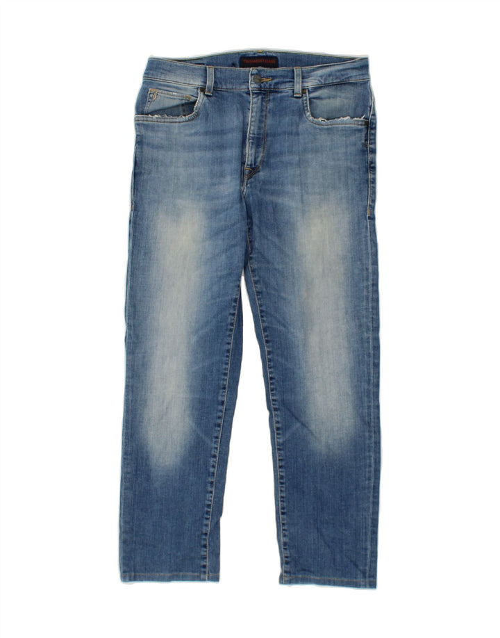 TRUSSARDI Mens Slim Jeans W32 L27  Blue Polyester Vintage Trussardi and Second-Hand Trussardi from Messina Hembry 