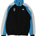 Kappa Mens Italia Chándal Top Chaqueta Pequeña Negro Colorblock Poliéster