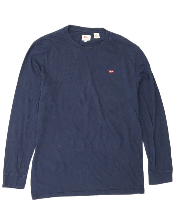 Levi's Hombre Top Manga Larga Algodón Azul Marino Medio