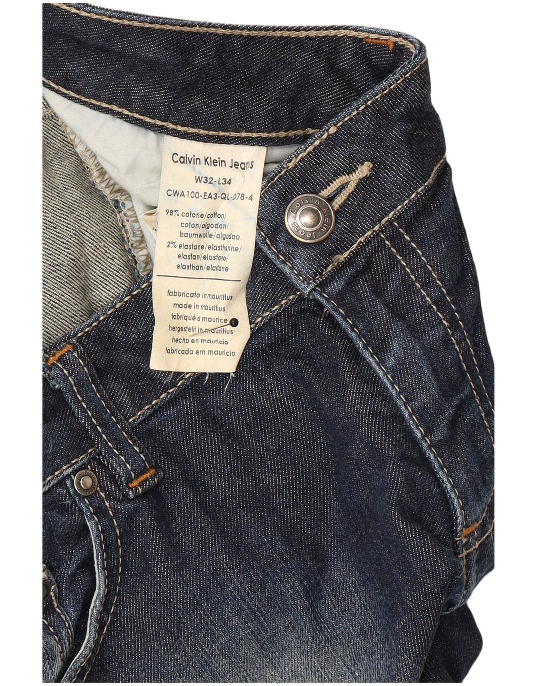 Calvin Klein Jeans Bootcut para Mujer W32 L34 Algodón Azul Marino