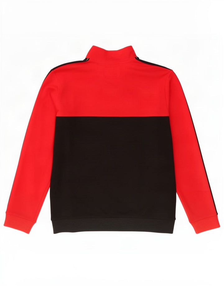 Guess Mens Graphic Chándal Top Chaqueta Grande Negro Colorblock Rayón
