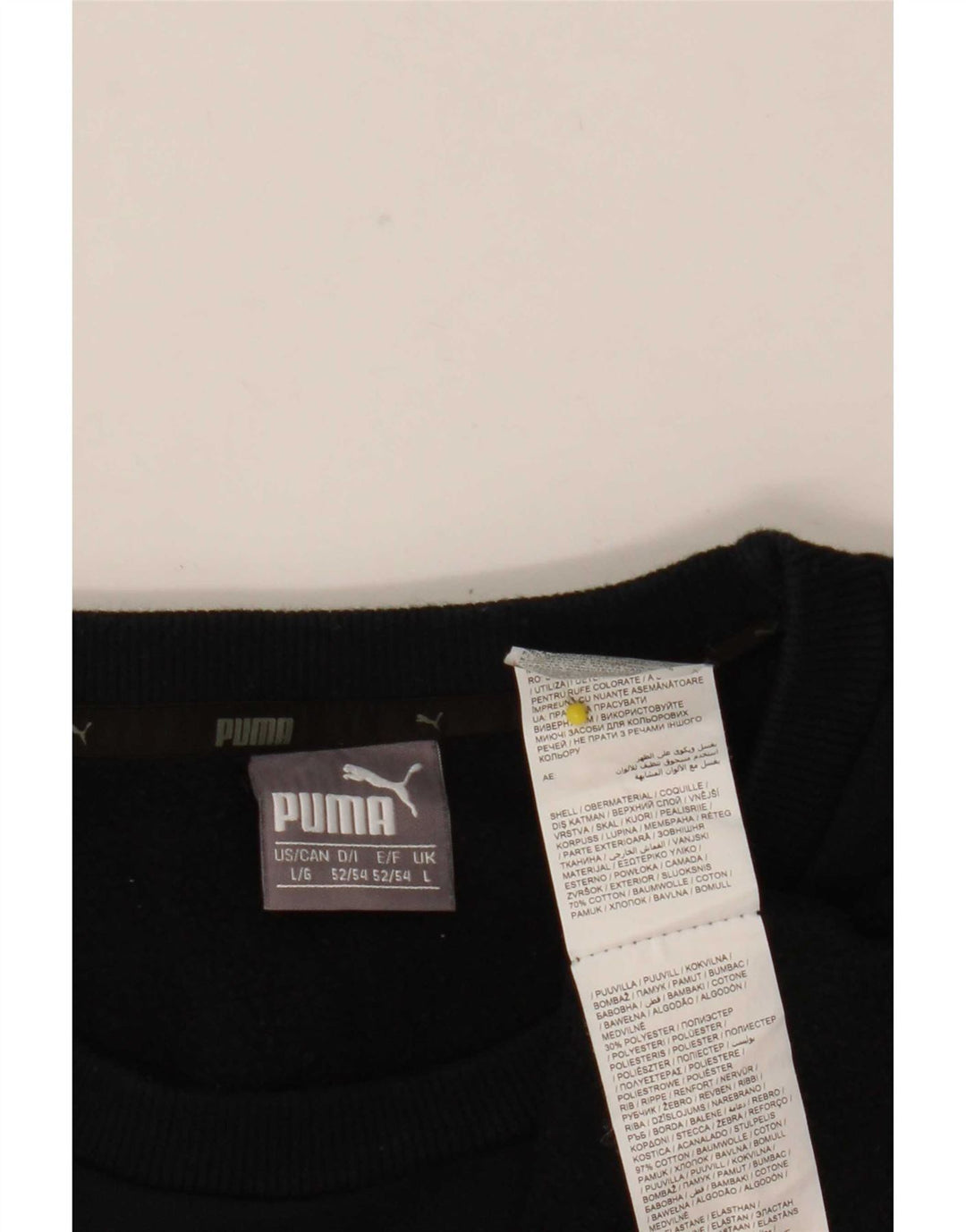 Puma Sudadera Gráfica para Hombre Jersey Grande De Algodón Negro