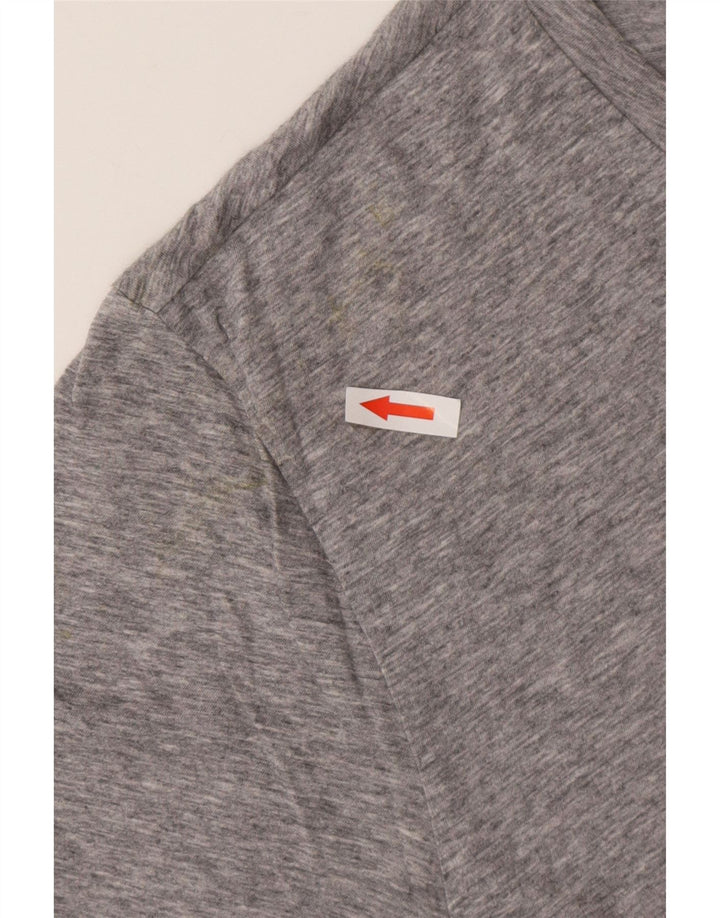 HUGO BOSS Camiseta gráfica para hombre Top 2XL Gris moteado