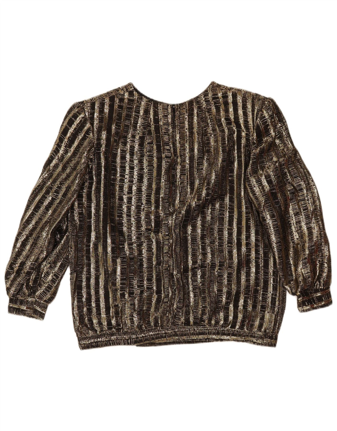 Vintage mujer 2 piezas falda conjunto Reino Unido 14 medio W29 marrón rayas