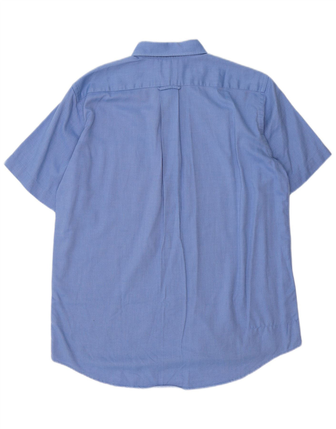 Camisa Lacoste Hombre Manga Corta Talla 40 Algodón Azul Medio