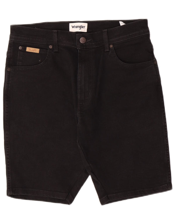 Wrangler Pantalones cortos de mezclilla Texas para hombre W30 Algodón negro mediano