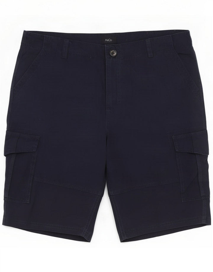 M&Co Shorts cargo para hombre grandes W36 Algodón azul marino