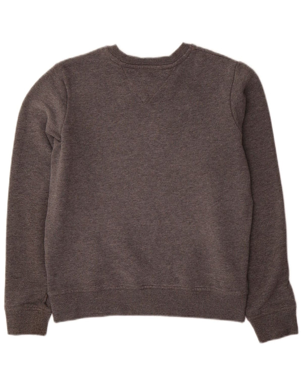 TOMMY HILFIGER Sudadera con gráfico extragrande para mujer UK 6 XS Gris