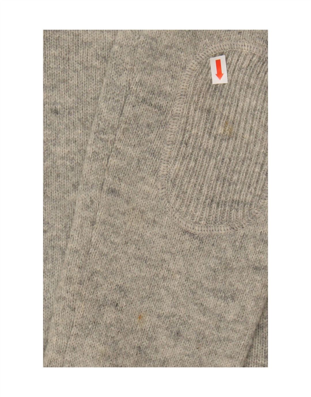Woolrich Cárdigan gráfico con cremallera completa para mujer UK 10 Small Grey Wool