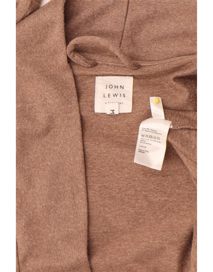 John Lewis Suéter tipo cárdigan extragrande largo para mujer UK 44 Marrón medio