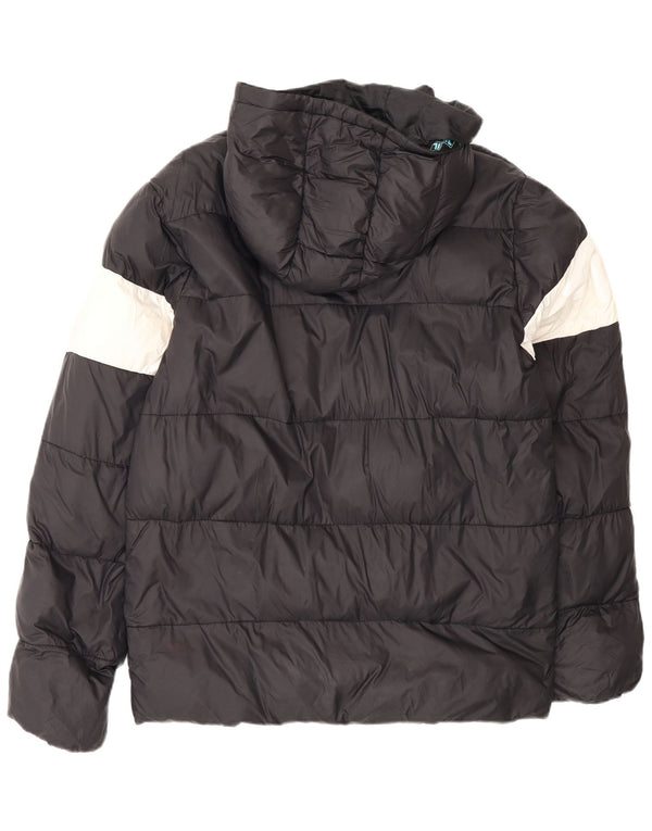 Fila Chaqueta acolchada con capucha para niño 15-16 años Poliamida color block negro