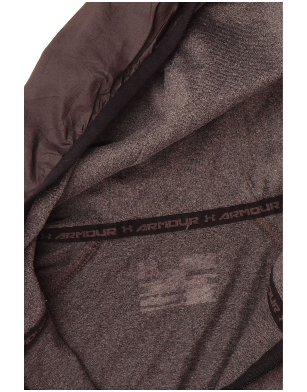 Under Armour Sudadera con capucha para hombre, parte superior de chándal con bloques de color gris grande