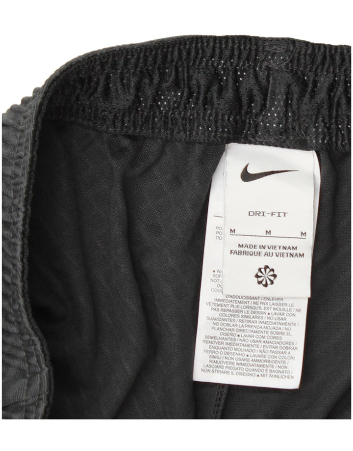 Pantalones cortos deportivos Nike Dri Fit para hombre Poliéster geométrico negro mediano