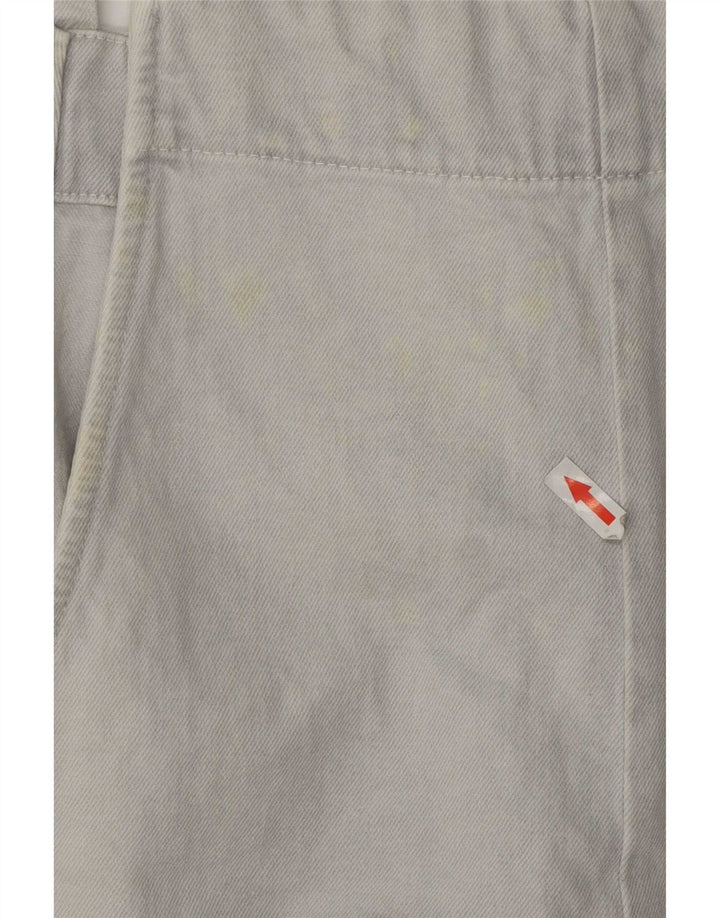 Zara Mujer Mono Corto De Mezclilla UK 46 Grande Algodón Azul
