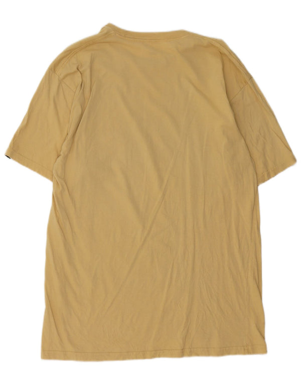 Vans Camiseta con gráfico de ajuste clásico para hombre Top grande de algodón amarillo