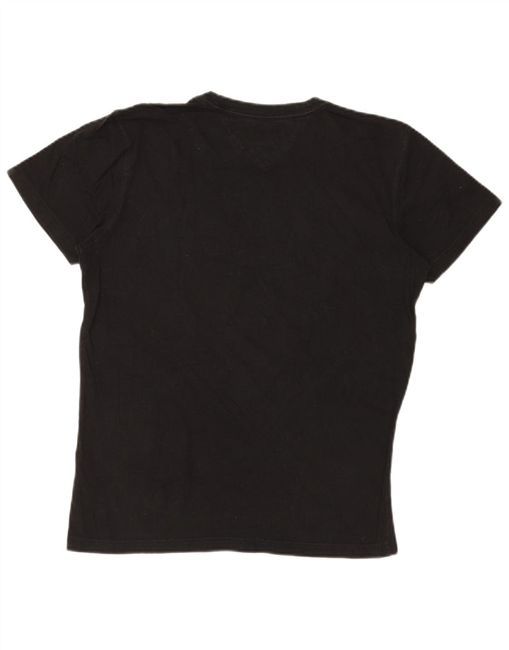 TOMMY HILFIGER Camiseta gráfica para hombre Top Small Black Cotton