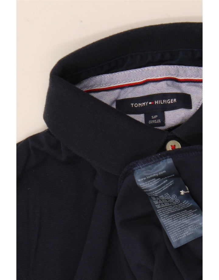 Polo Tommy Hilfiger para hombre pequeño de algodón azul marino