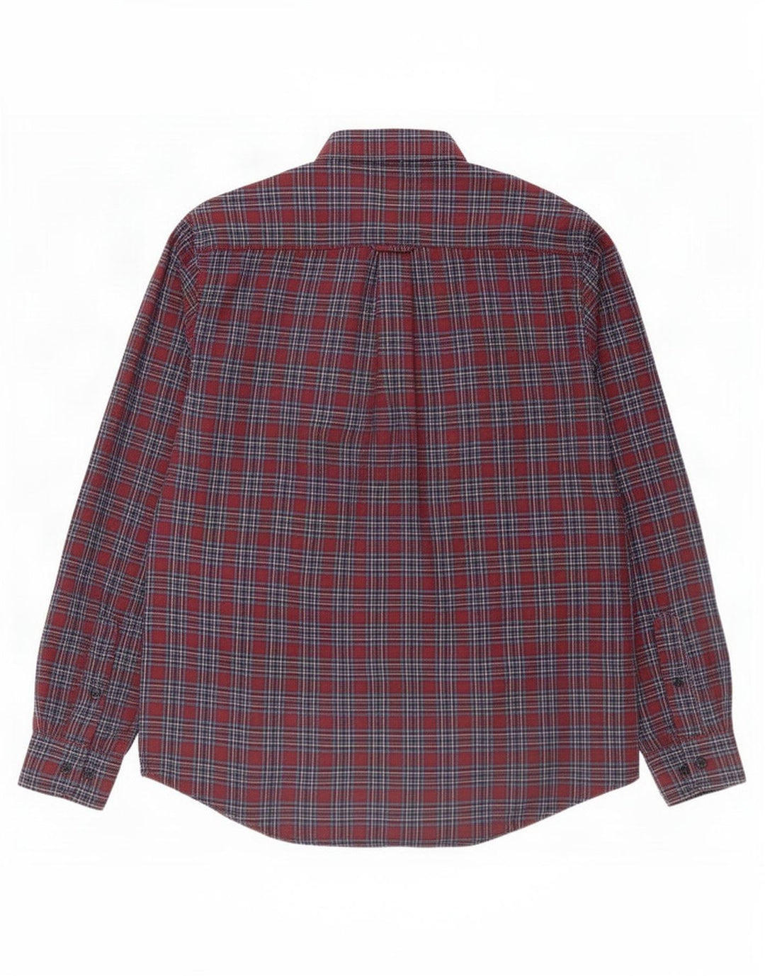 James Pringle Camisa de franela para hombre Poliéster a cuadros burdeos medio