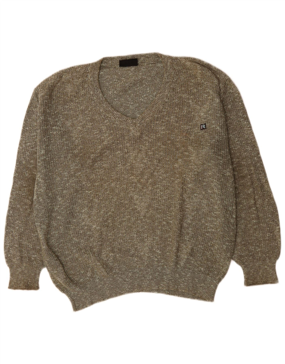 Rasica Jersey con Cuello en V para Hombre XL Gris Moteado