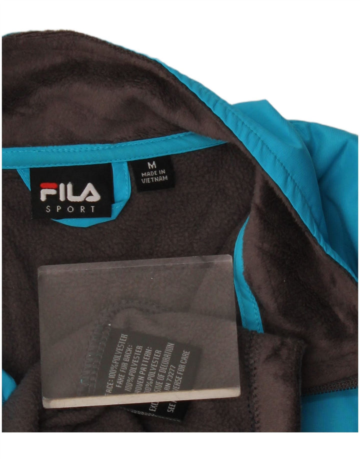 FILA Chaqueta polar para mujer UK 44 Poliéster color block gris medio
