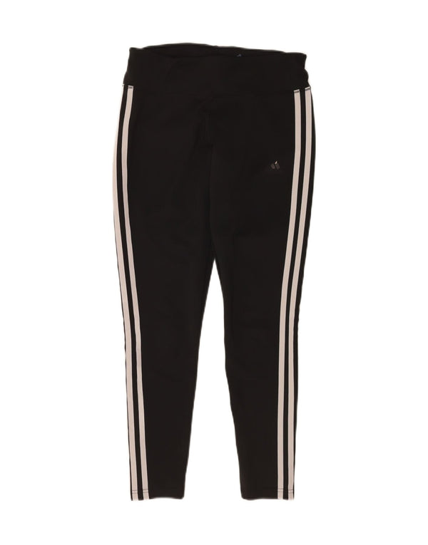 Adidas Leggings para mujer Reino Unido 8-10 W26 L26 Negro Poliéster Deportes