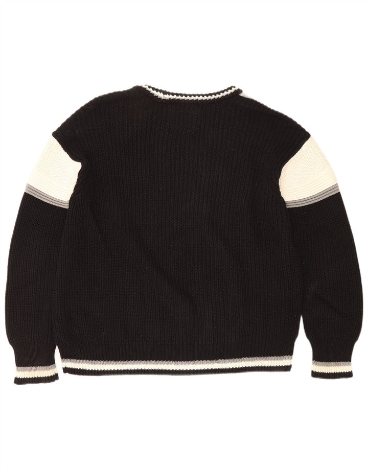 Superdry Jersey con cuello redondo y gráfico en bloques de color negro mediano para hombre