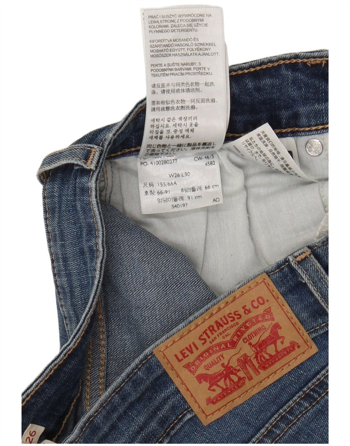 Levi's Mujer 712 Slim Jeans W26 L27 Algodón Azul