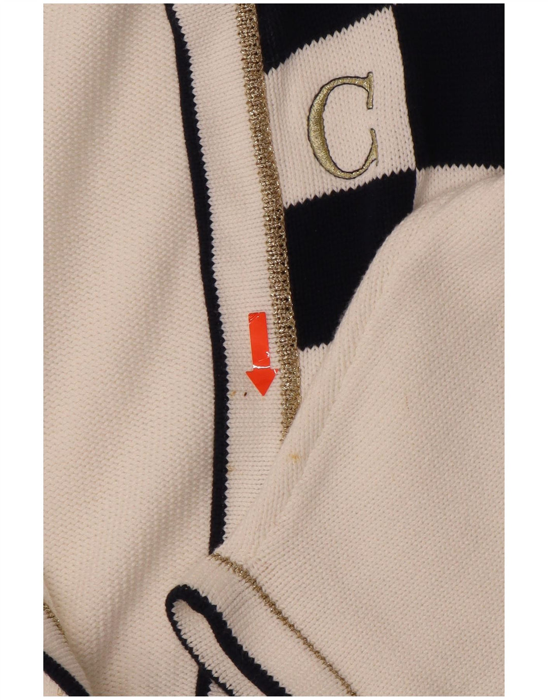 VINTAGE Mujer Oversize Longline Cardigan Suéter Reino Unido 14 Medio Blanco