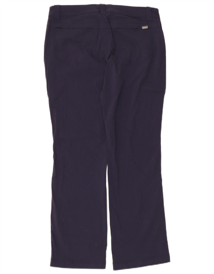 Eddie Bauer Pantalones cargo rectos para mujer US 8 Medium W32 L28 Azul marino