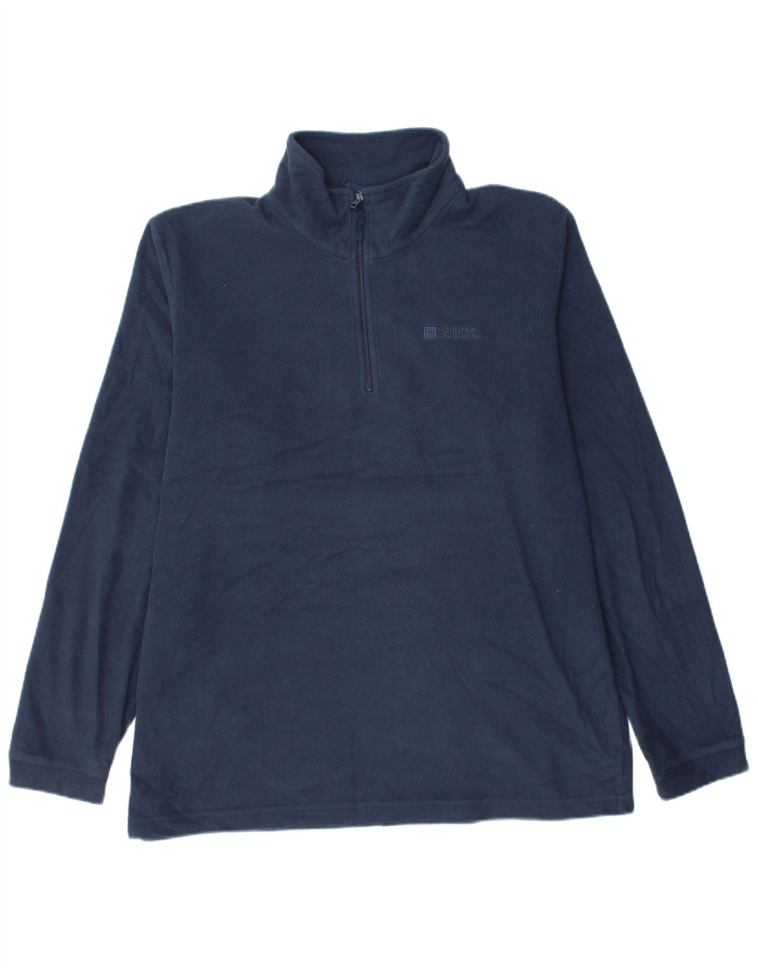 MOUNTAIN WAREHOUSE Jersey de forro polar con cuello y cremallera para hombre Grande Poliéster azul marino