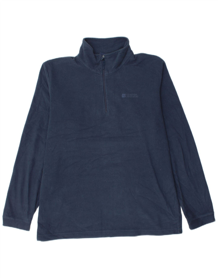 MOUNTAIN WAREHOUSE Jersey de forro polar con cuello y cremallera para hombre Grande Poliéster azul marino