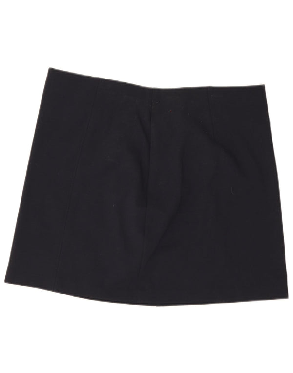 MARKS & SPENCER Minifalda para mujer UK 18 XL W36 Viscosa azul marino