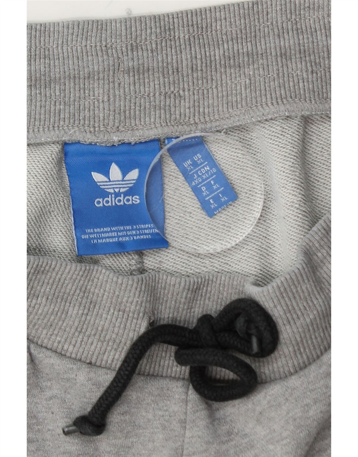 ADIDAS Hombre Chándal Pantalón Joggers XL Gris Algodón