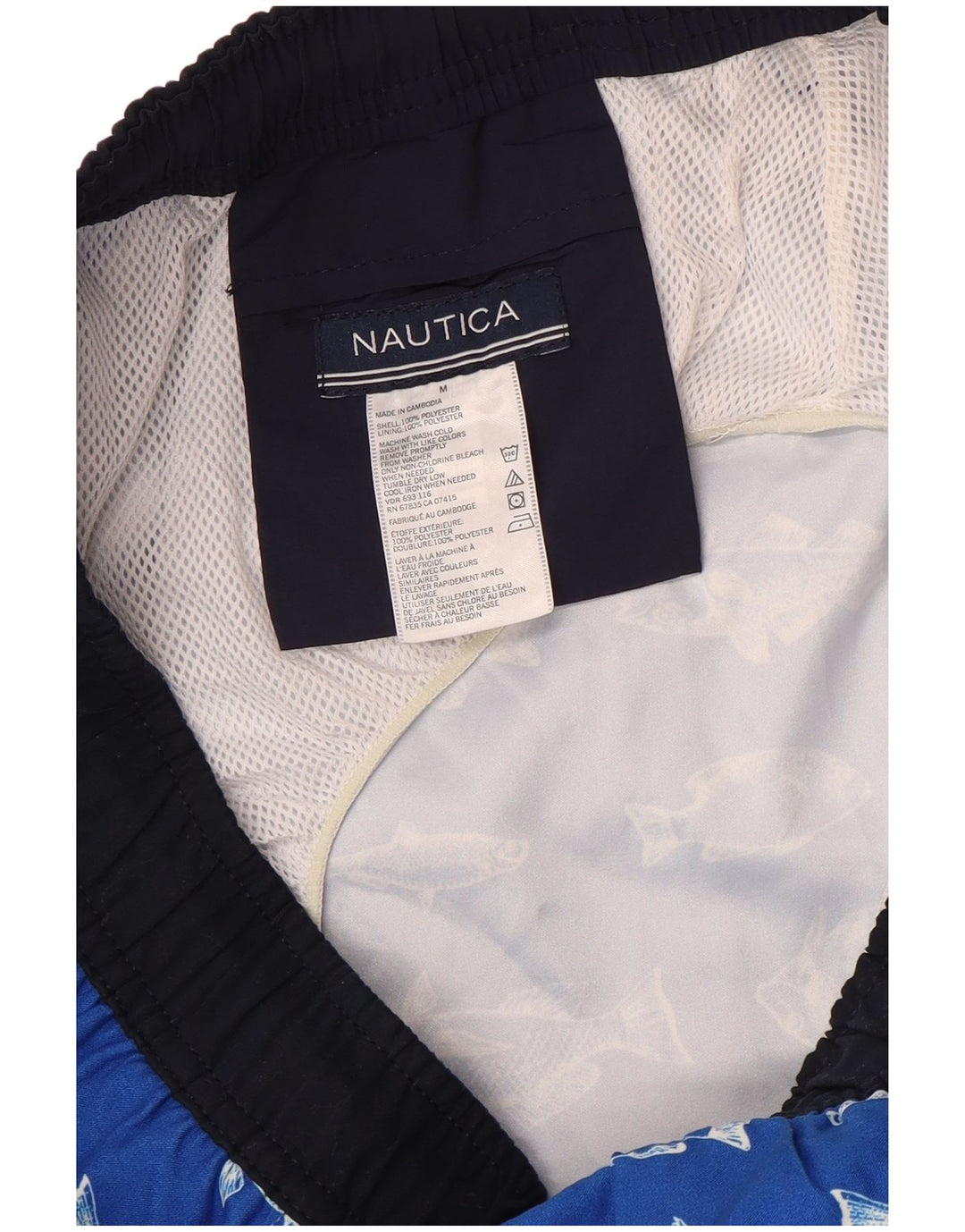 NAUTICA Bañador Hombre con Estampado Abstracto Azul Medio Poliéster