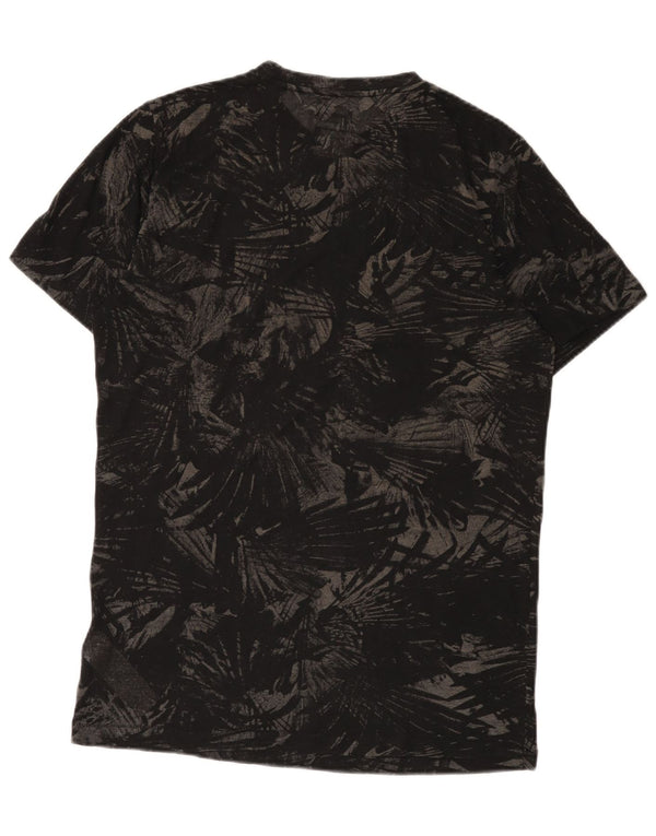 Diesel Hombre Camiseta Top Grande Negro Floral Poliéster