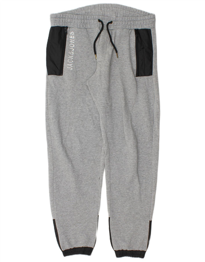 JACK & JONES Hombre Pantalones de chándal Joggers Large Grey Colourblock