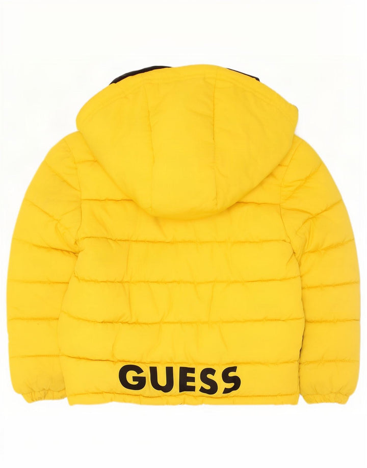 Guess Chaqueta acolchada con capucha para niños 3-4 años Poliéster amarillo