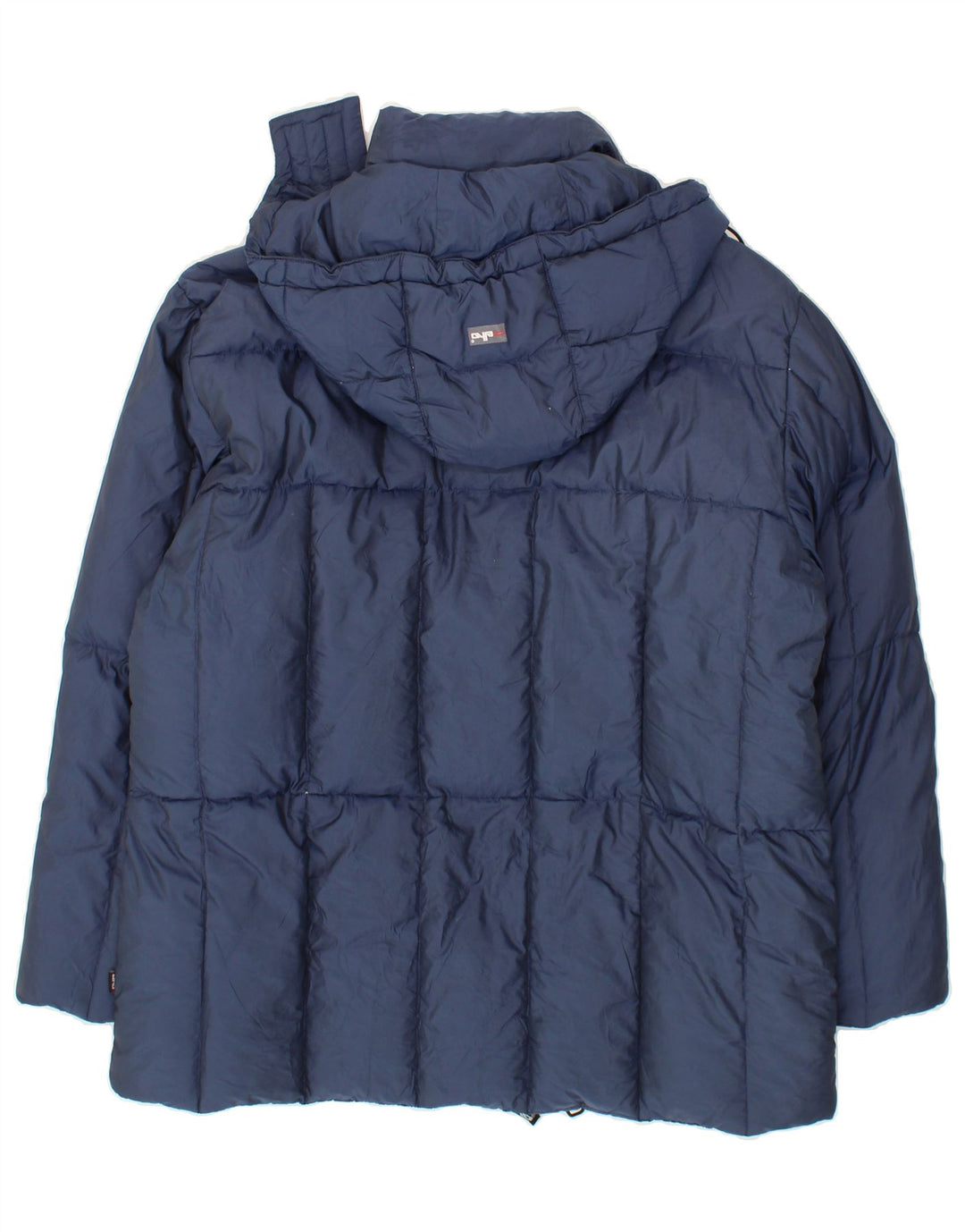 ELHO Womens Hooded Padded Jacket UK 20 2XL Navy Blue Polyamide Vintage Elho and Second-Hand Elho from Messina Hembry 