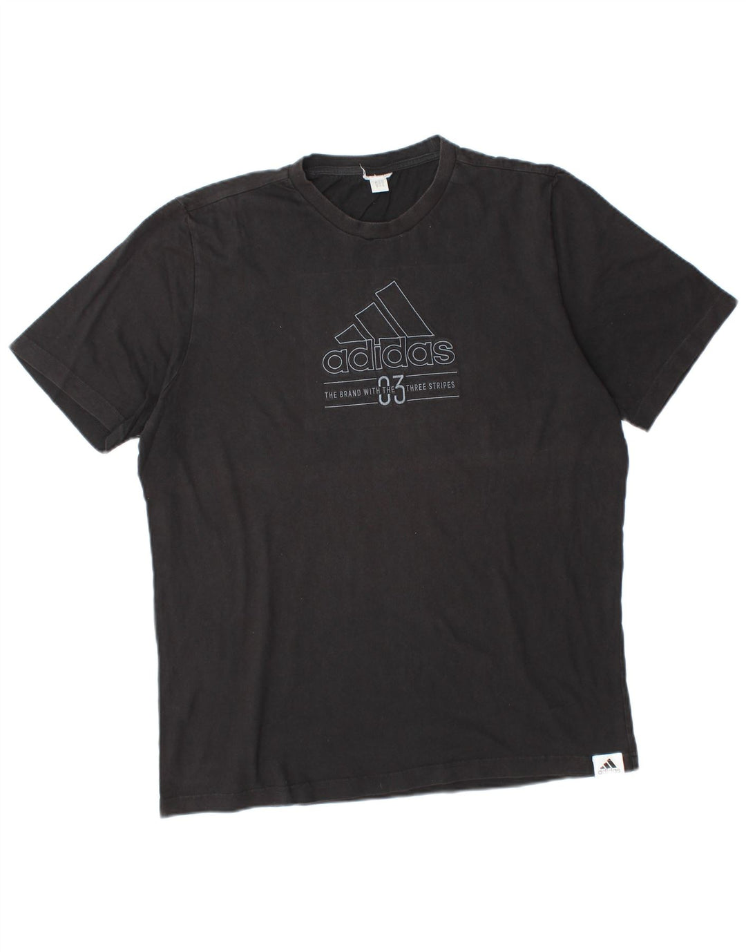 ADIDAS Camiseta gráfica para hombre Top Grande Negro