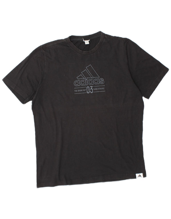 ADIDAS Camiseta gráfica para hombre Top Grande Negro