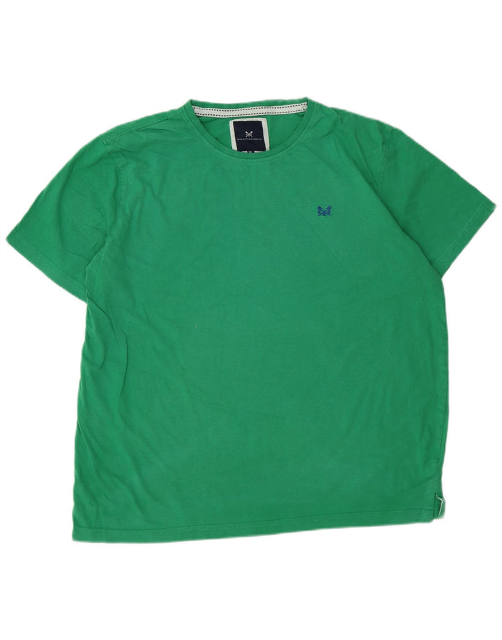 CREW CLOTHING Camiseta para hombre Top XL Algodón verde