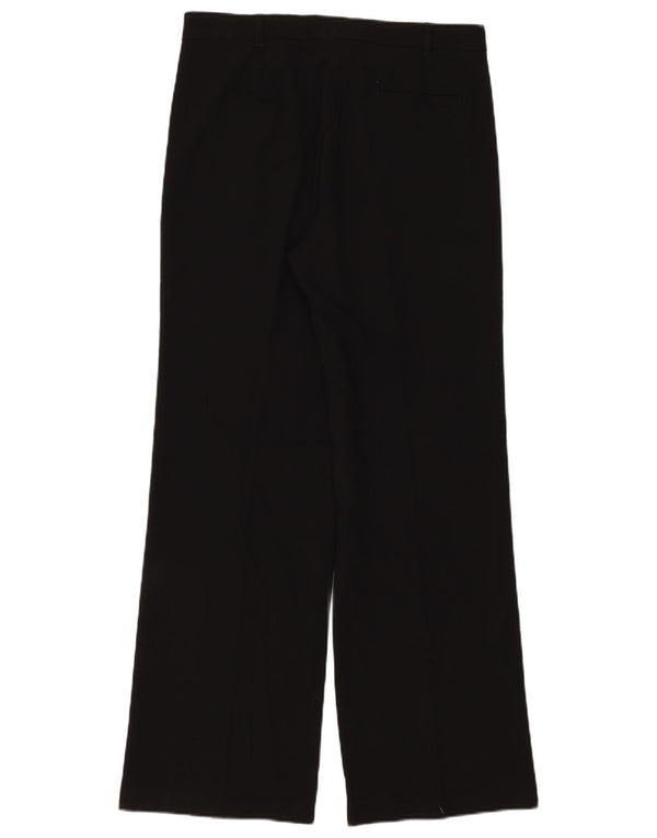 Marks & Spencer Pantalones chinos de pierna ancha para mujer UK 12 Medium W32 L32 Negro