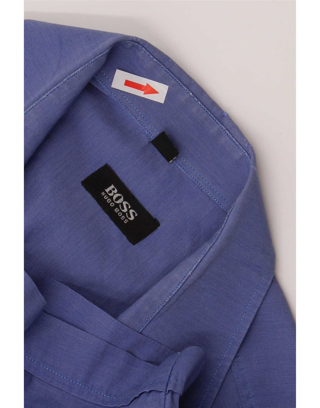 Camisa Hugo Boss Hombre Manga Corta Regular Fit Algodón Azul Medio