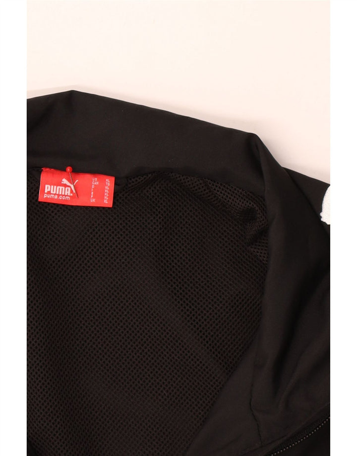 PUMA Chaqueta de chándal para hombre XL Poliéster color block negro