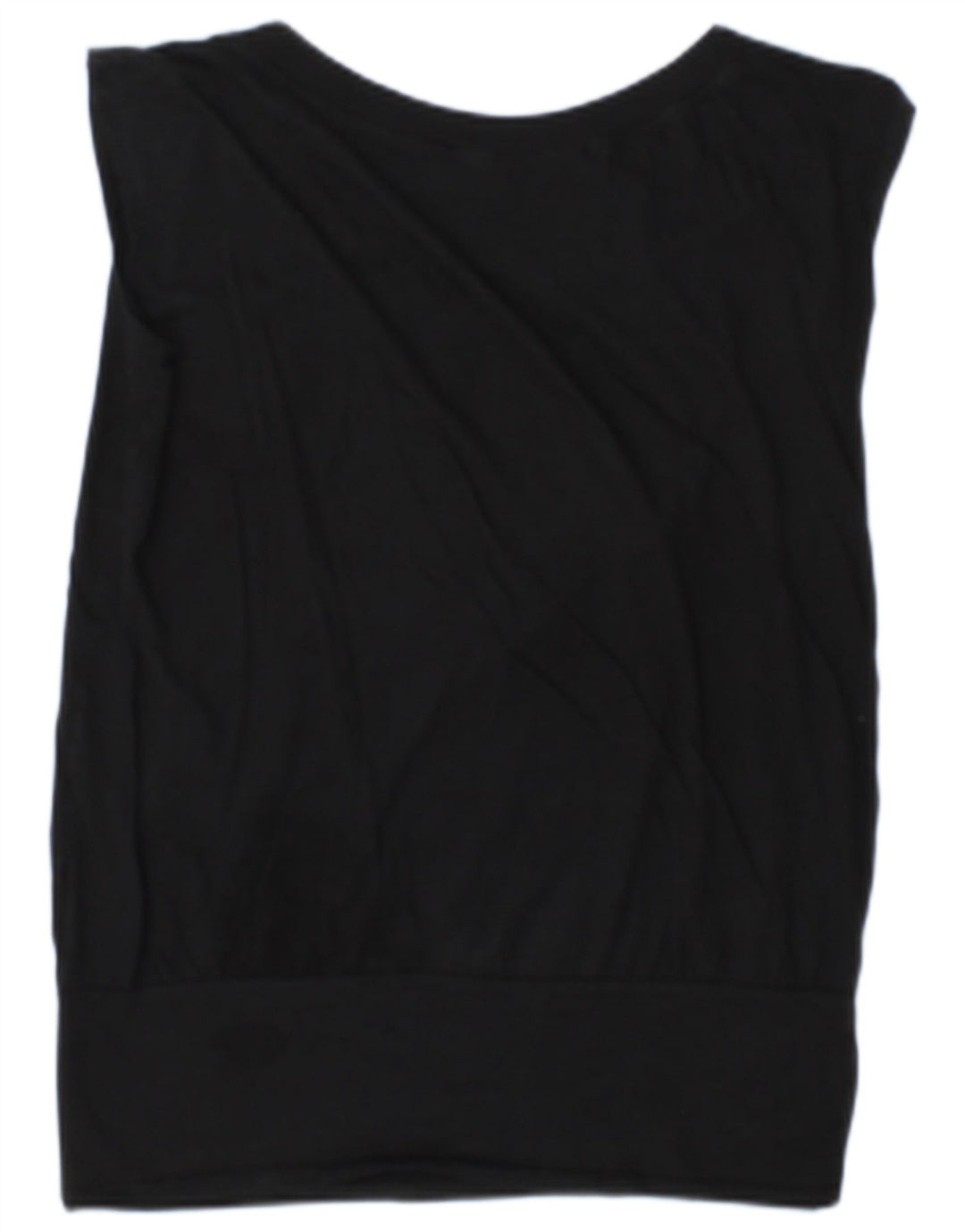 Elisabetta Franchi Top sin mangas gráfico para mujer IT 42 Medium Black